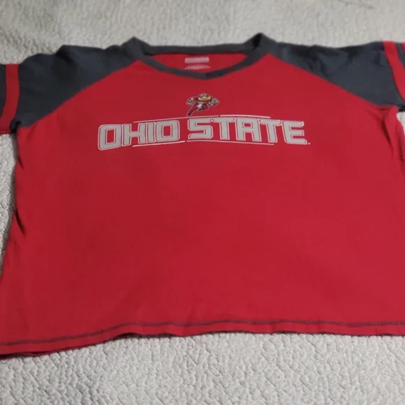 Ohio State Buckeyes Women’s T-Shirt with Brutus - Picture 3 of 5